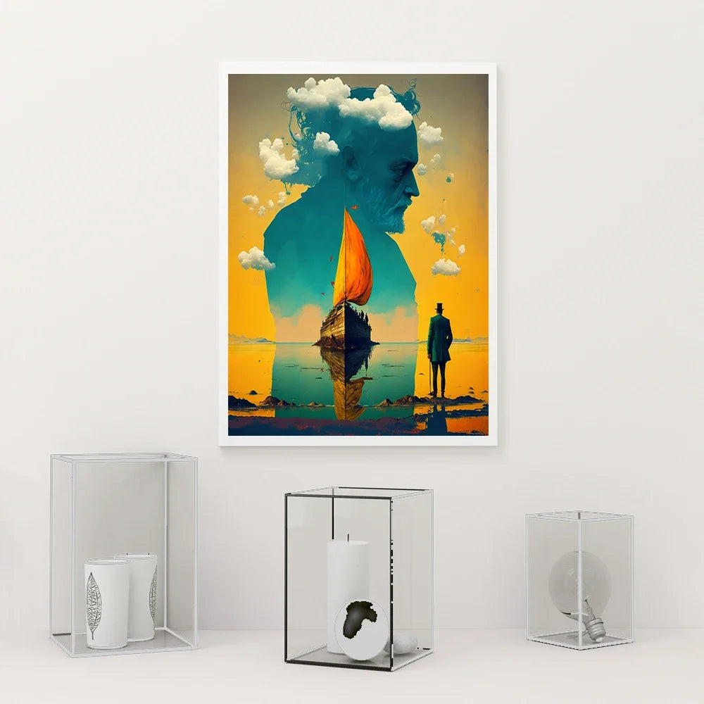 Surreal Modern Art Hi-Contrast Canvas Prints