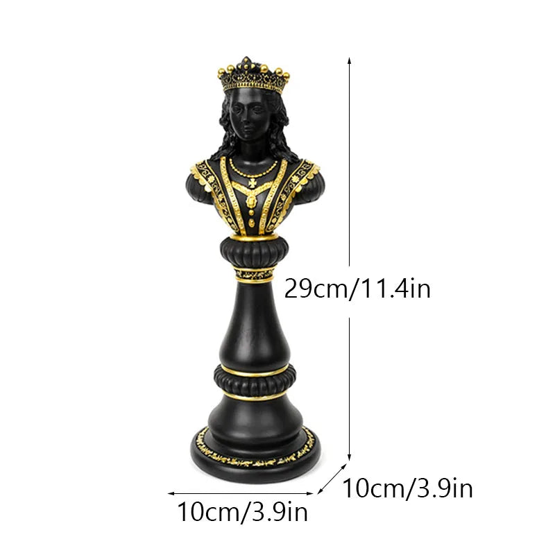 Royal Chess Piece Collection Statue