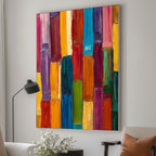 Handmade Multi-Colour Home Centrepiece Canvas Painting