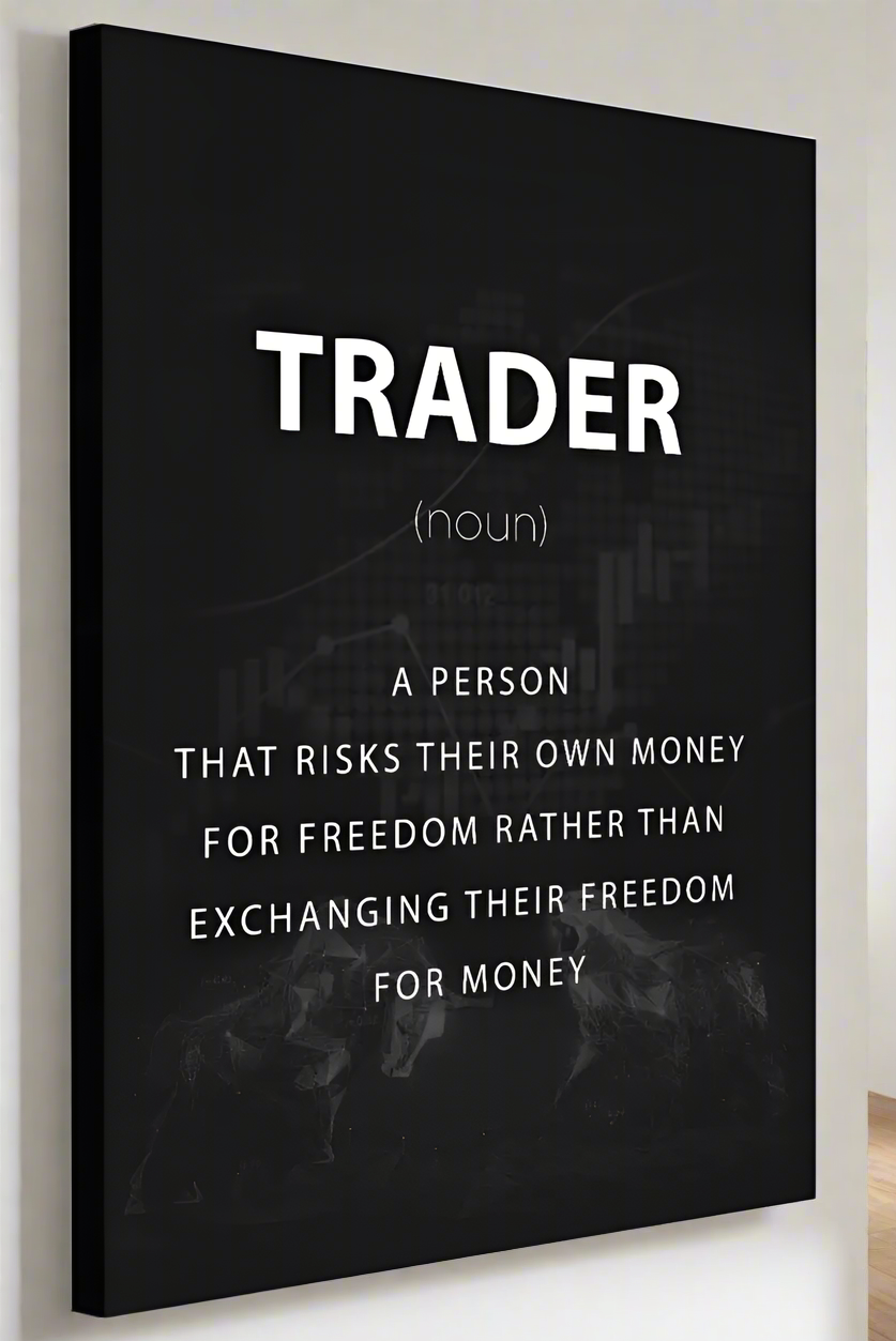 Motivationed Millionaire Stock Trading Canvas Print