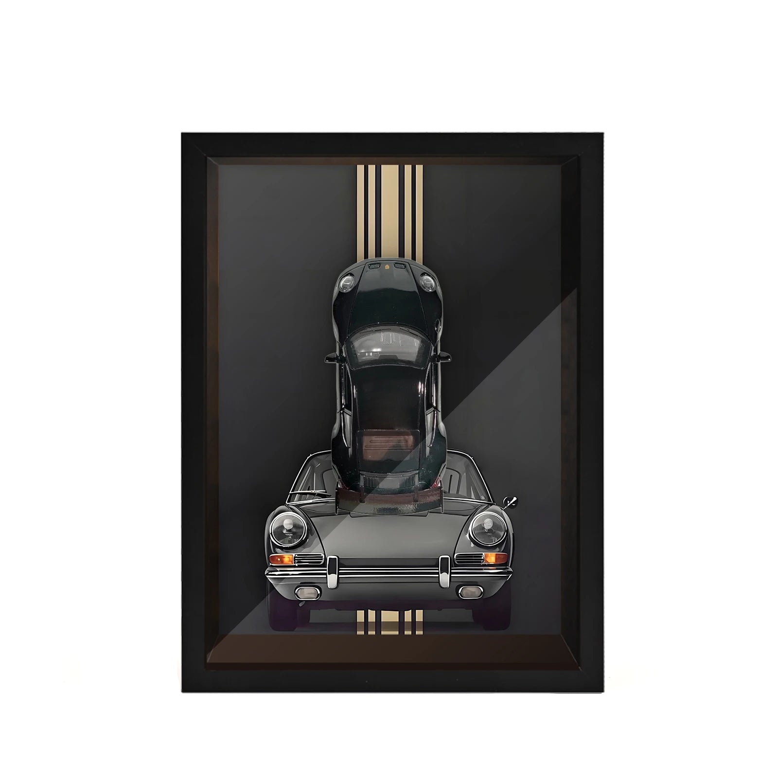 Classic Porsche 911 GT3 Scale 1:32 Framed Mini Model