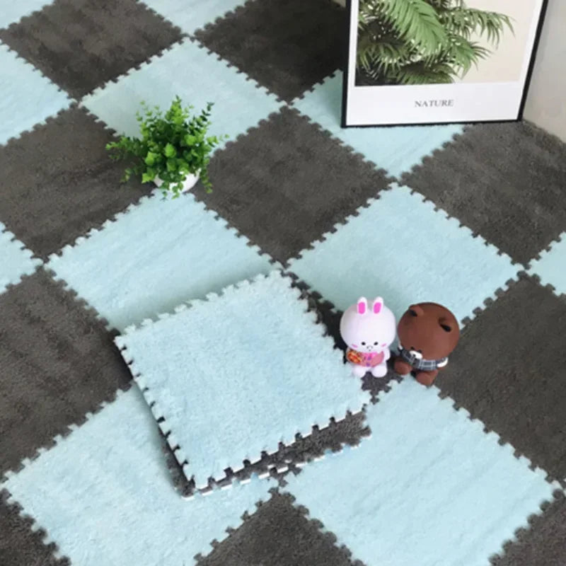 Soft Interlocking Plush Playmat Tiles
