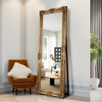 Vintage Gold Framed Standing Mirror