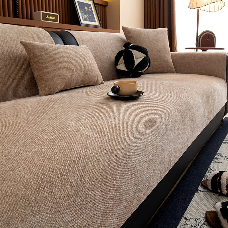 Twill Chenille Anti-Slip Sofa Cover