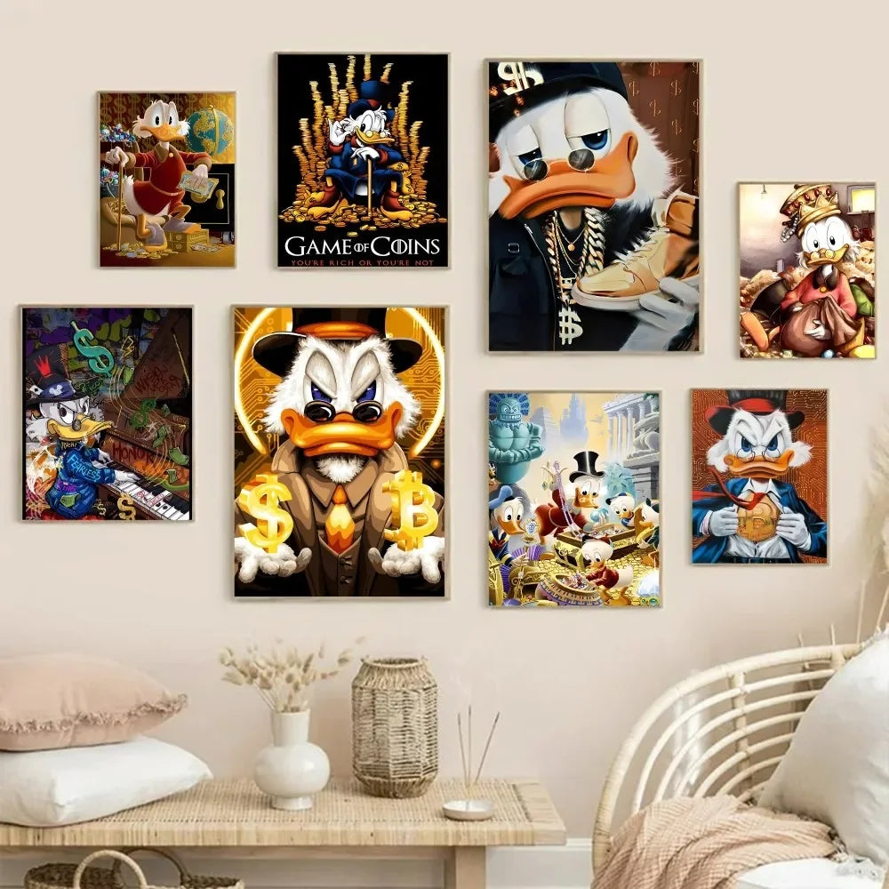 Scrooge McDuck Billionaire Wall Art