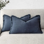 2-Piece Linen Farmhouse Cushion Covers