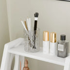 2-Piece Luxe Glass Soap Dispenser and Toothbrush Holder