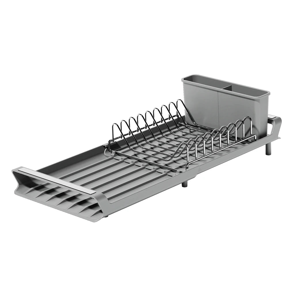 Dish Drying Drainer Rack with Drain Basket