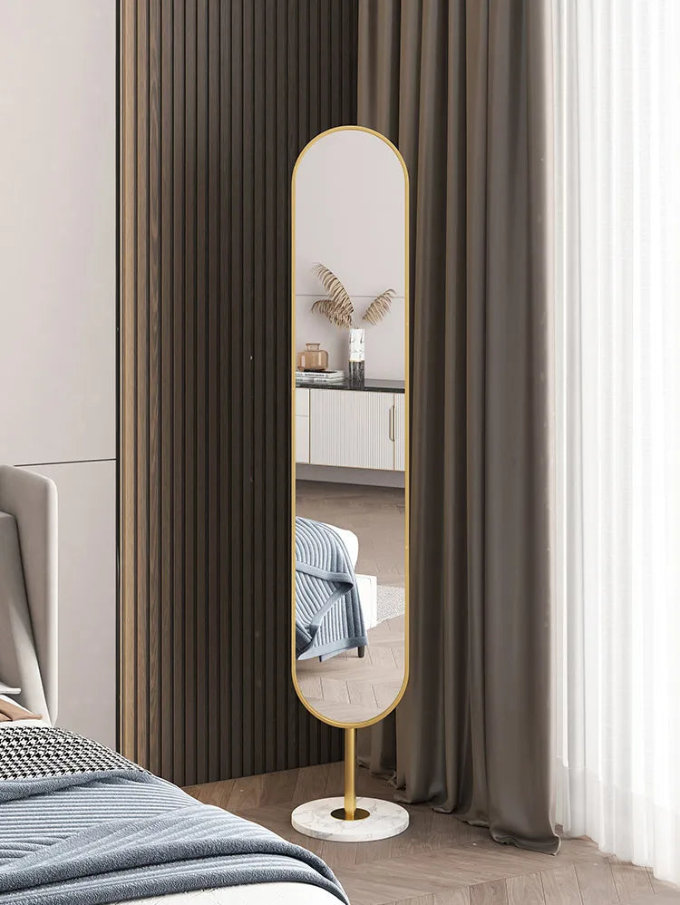 Oval Rotating Floor-Standing Mirror