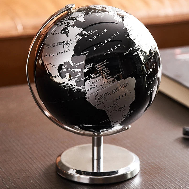 Retro Minimalist World Desk Globe