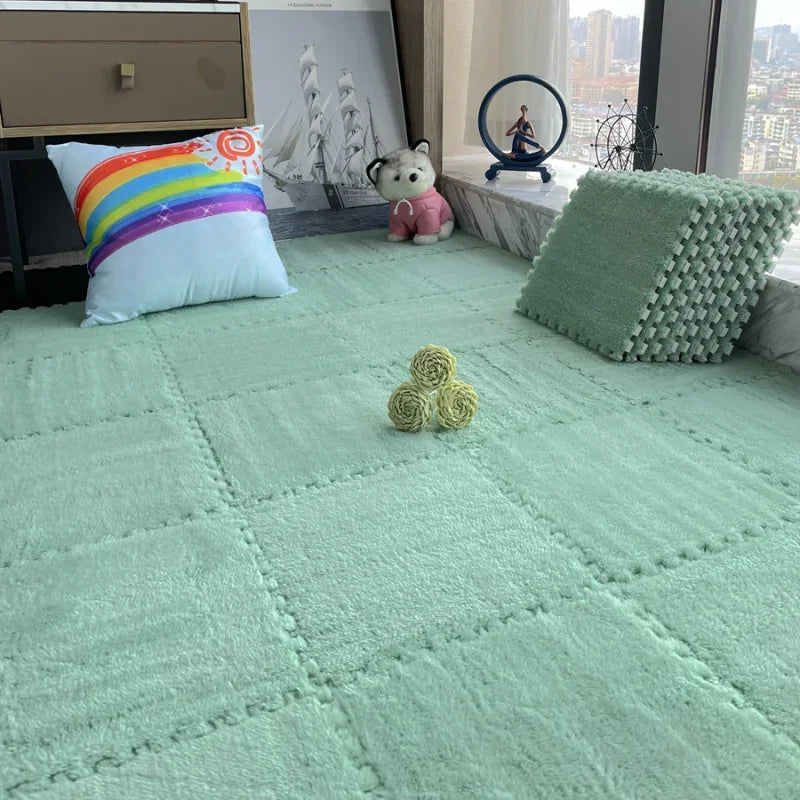Soft Interlocking Plush Playmat Tiles