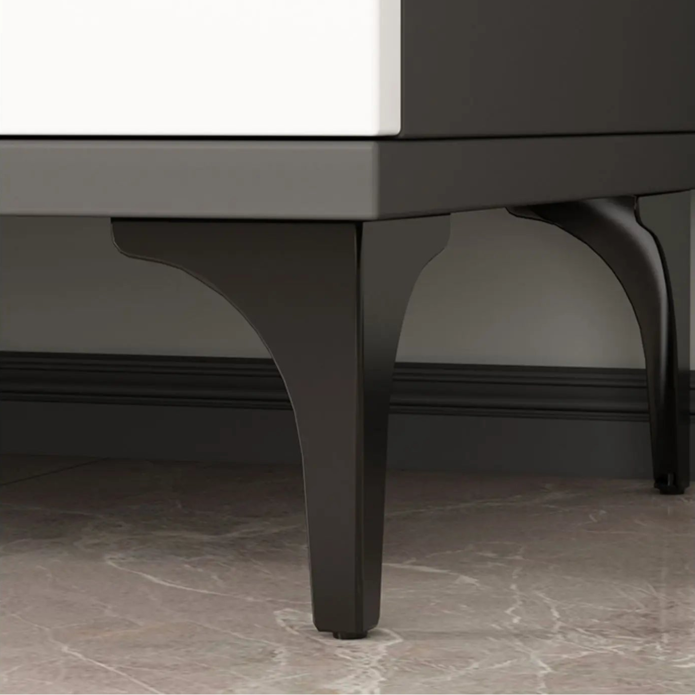 Premium White Nordic Minimalist Cabinet