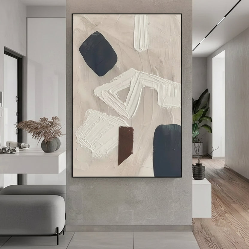 Handmade Multi-Colour Home Centrepiece Canvas Painting