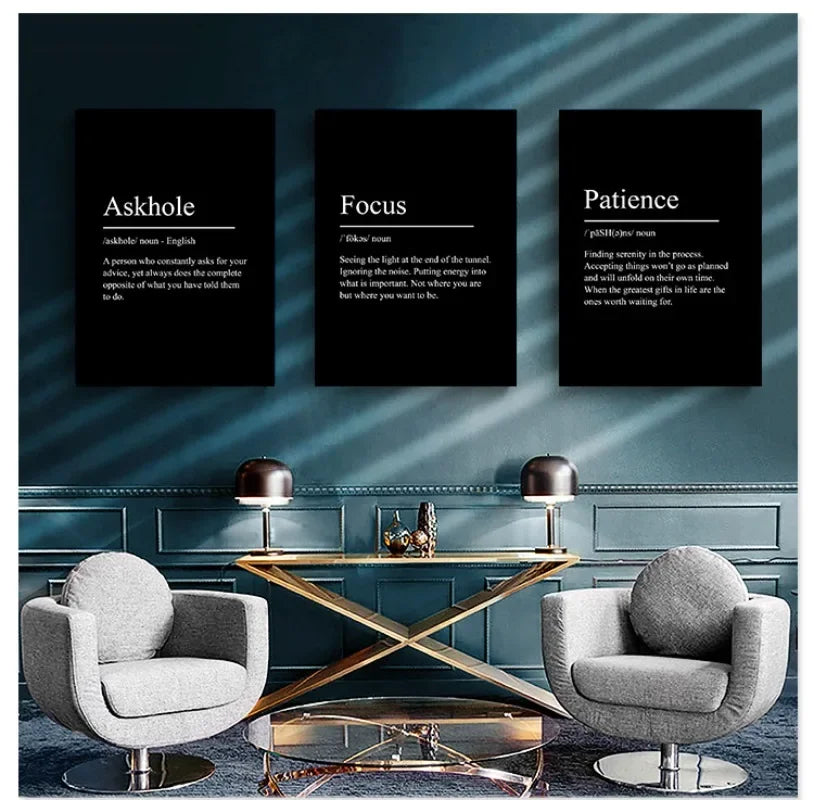 Minimalist Aspiration Definition Canvas Prints