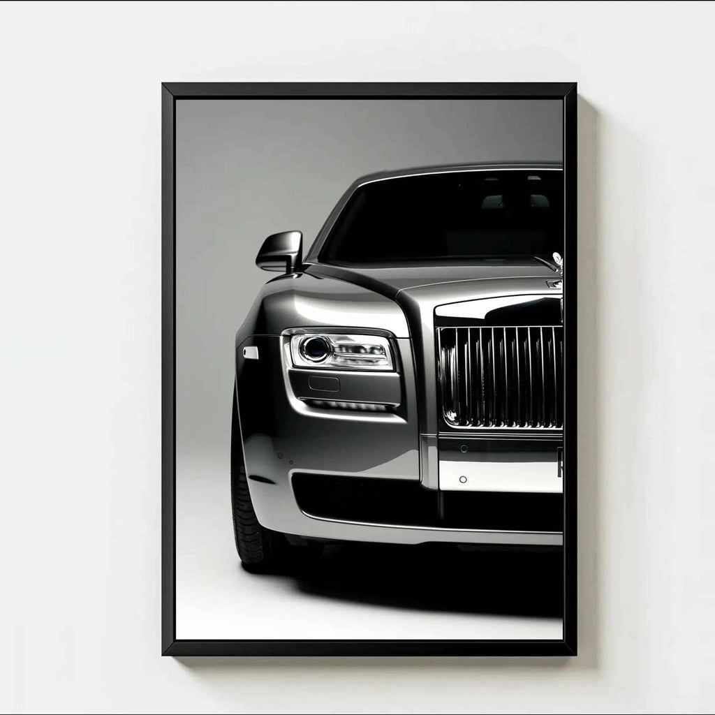 AZNM Luxury & Supercar Collection Wall Art Print, Single Unframed Canvas Poster, Bugatti, BMW, Mustang, Aston Martin & Rolls-Roy