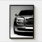 AZNM Luxury & Supercar Collection Wall Art Print, Single Unframed Canvas Poster, Bugatti, BMW, Mustang, Aston Martin & Rolls-Roy