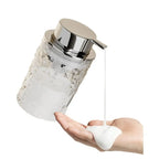 2-Piece Luxe Glass Soap Dispenser and Toothbrush Holder