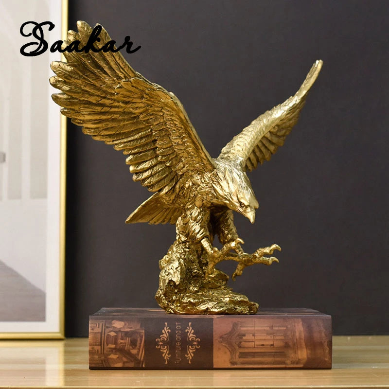 Golden American Eagle Ornament | 3 Sizes