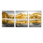 3-Piece Mountain Sunset Landscape Canvas Prints