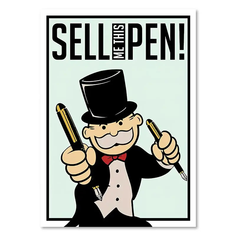 Millionaire Motivational Monopoly Canvas Prints