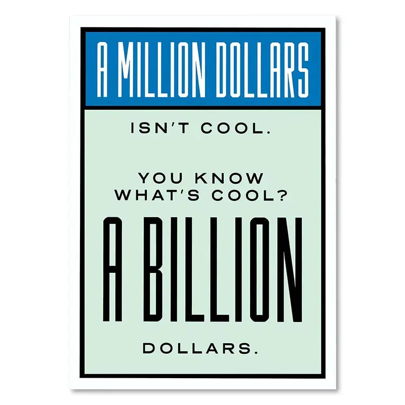 Millionaire Motivational Monopoly Canvas Prints