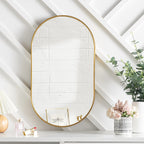 Oval Wall Mounted Mirror