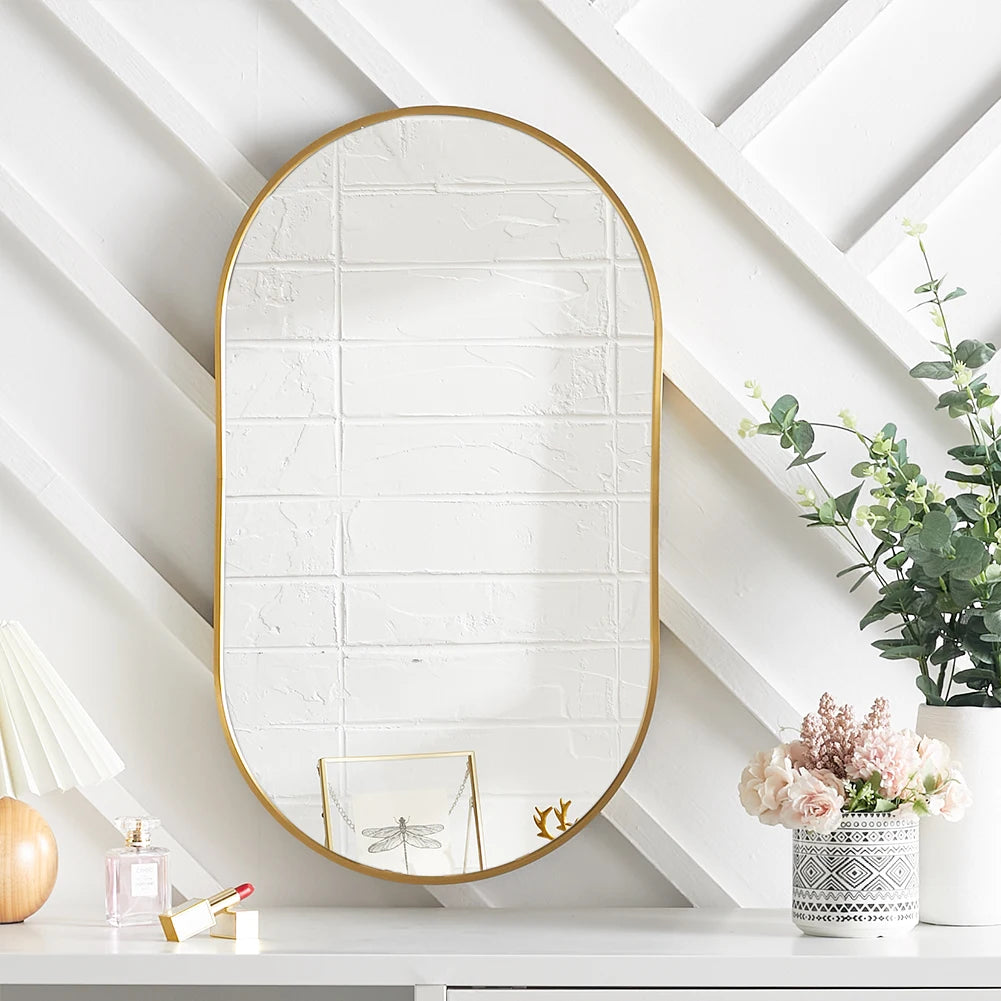 Oval Wall Mounted Mirror