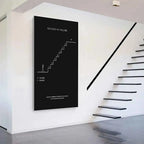 Success VS Failure Motivational Art Canvas Print