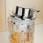 2-Piece Luxe Glass Soap Dispenser and Toothbrush Holder