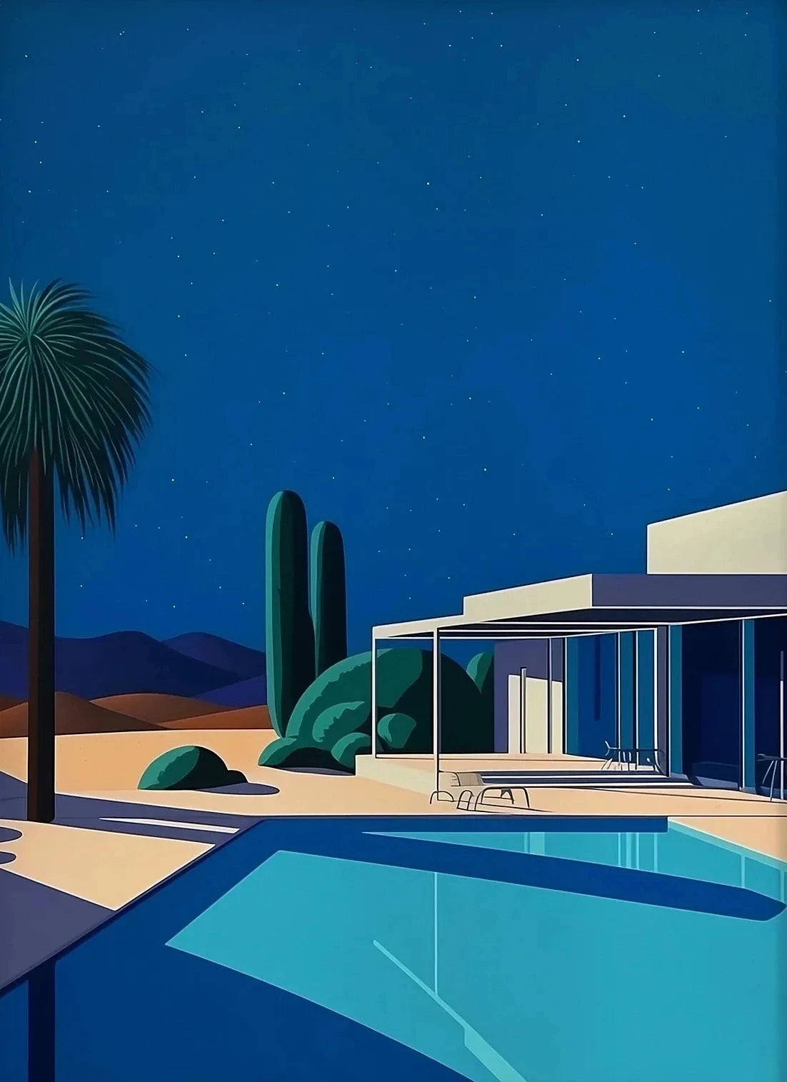 Hiroshi Nagai Inspired Summer Skies Scenic Art Canvas Prints