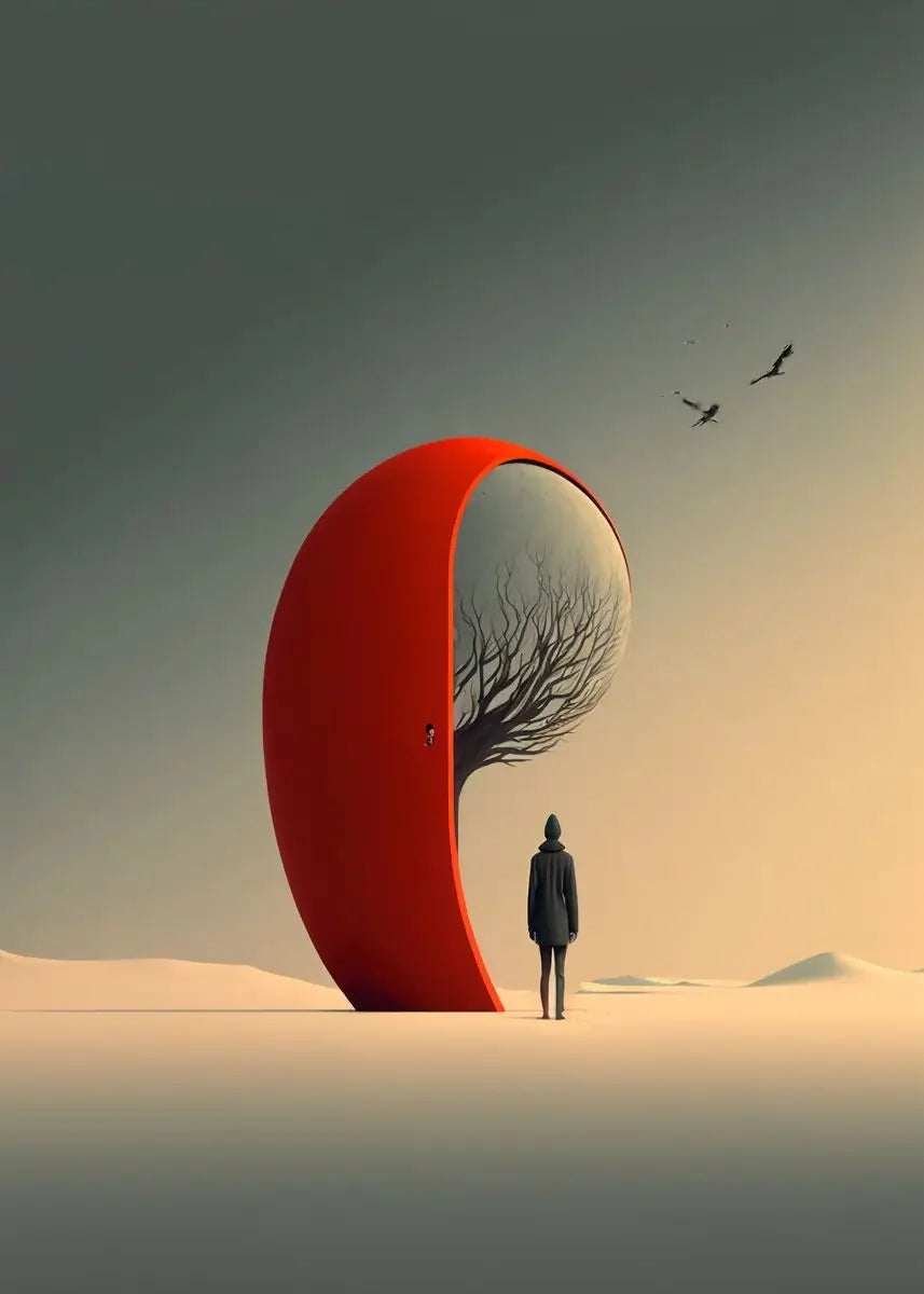 Surreal Modern Art Hi-Contrast Canvas Prints