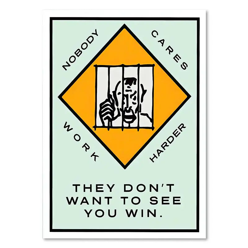 Millionaire Motivational Monopoly Canvas Prints