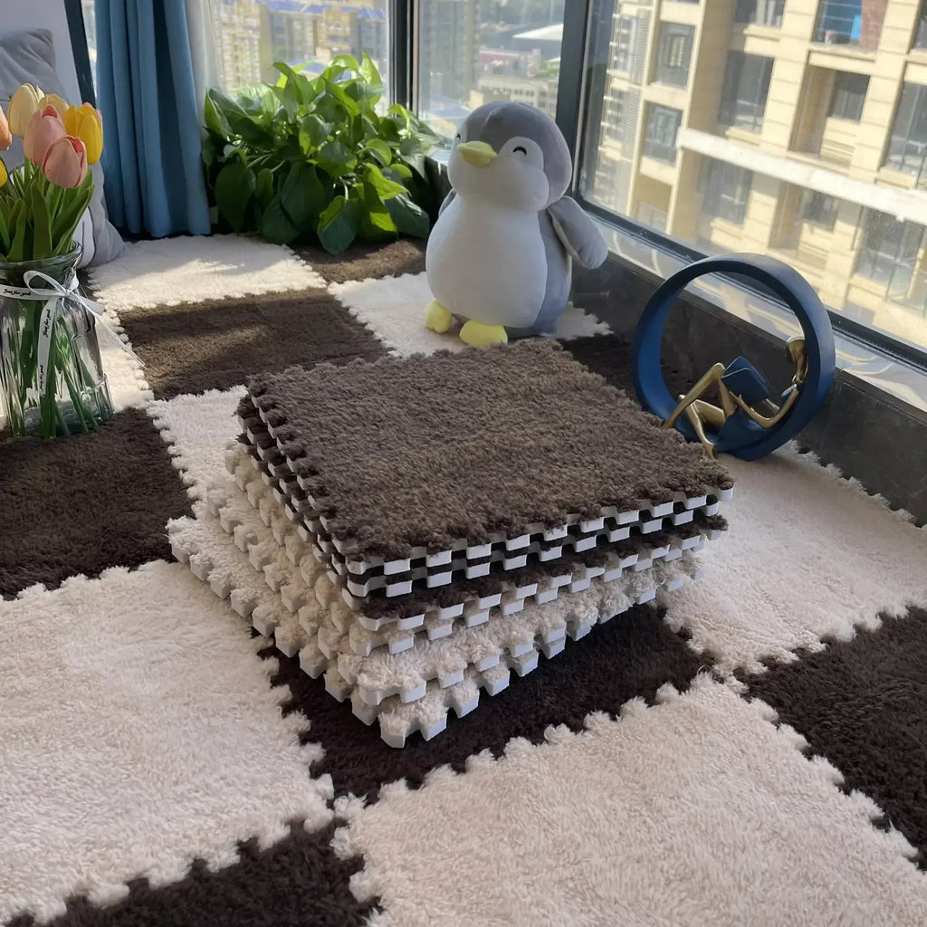 Soft Interlocking Plush Playmat Tiles