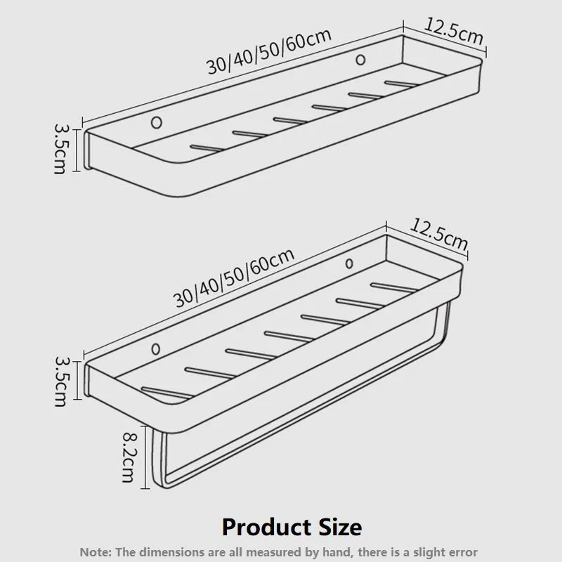 Minimalist Bathroom Wall Mounted Shelf