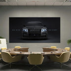 Luxury Black Phantom Motivational Canvas Print