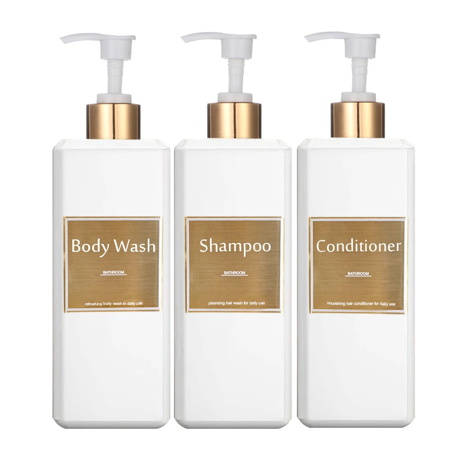 Luxury Gold Label Soap Dispenser Set [3-Pcs]