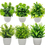 1-Piece Potted Greenery Artificial Plants with Pots