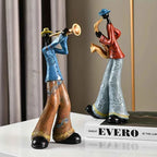 Creative American Band Decoration Musical Instrument Model Living Room Porch Study Nordic Arts And Crafts Statue Sculpture Home