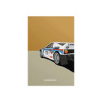 Illustrated Retro 80s/90s Sports Cars Canvas Prints
