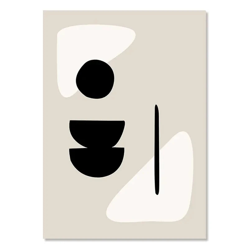 Abstract Minimalist Boho Art Canvas Prints