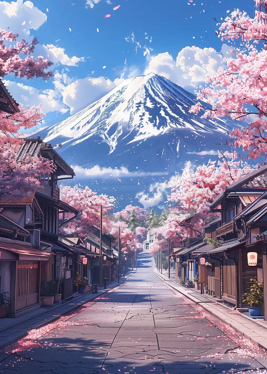 Cherry Blossoms Blooming Canvas Print - Sleek Surprises