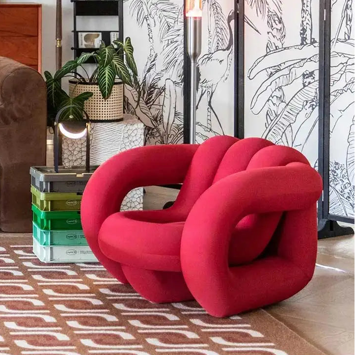 Le Virage Wooden Minimalist Accent Chair