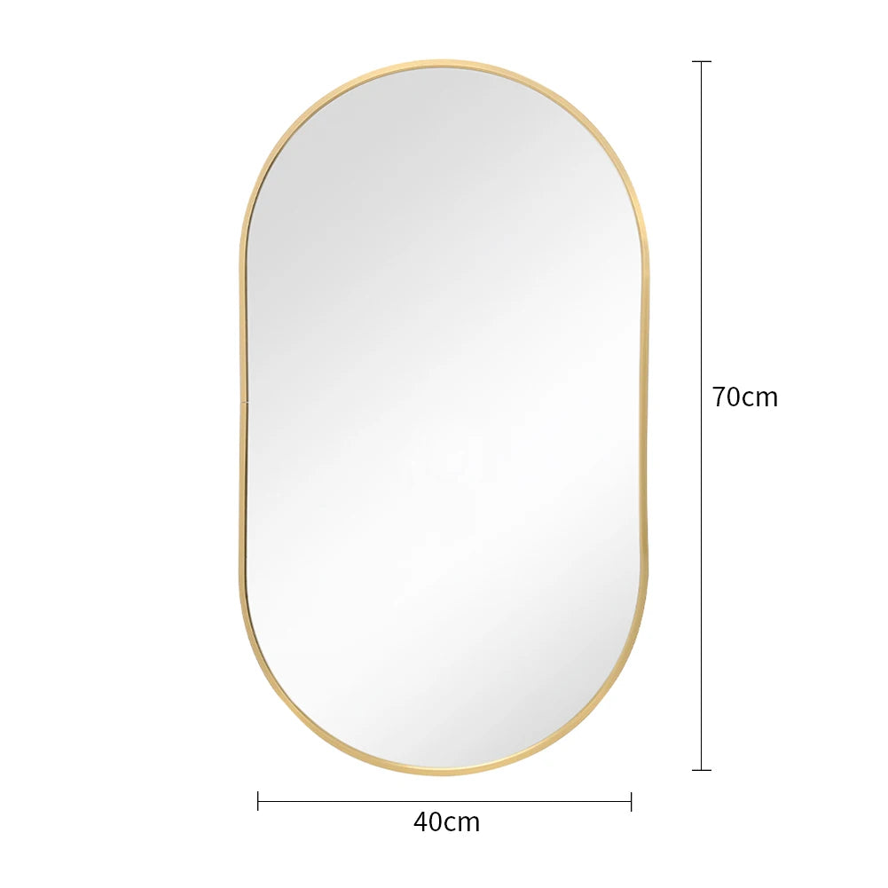 Oval Wall Mounted Mirror