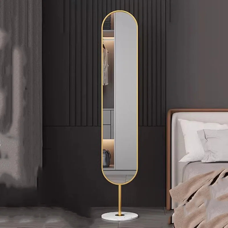 Oval Rotating Floor-Standing Mirror