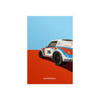 Illustrated Retro 80s/90s Sports Cars Canvas Prints
