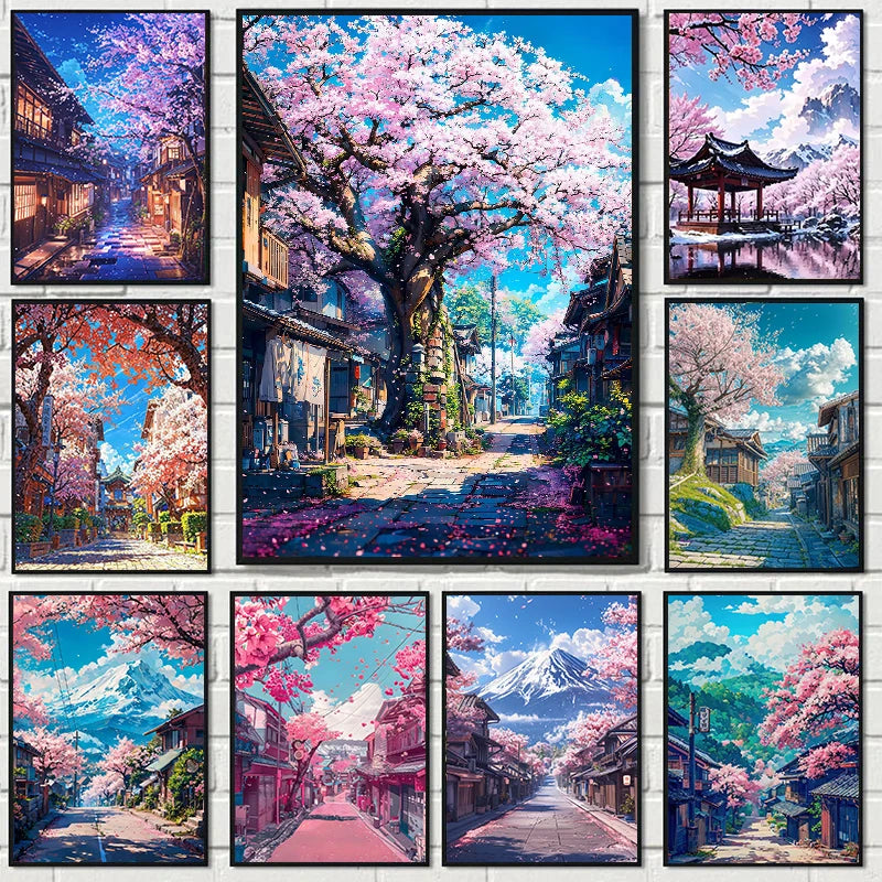 Cherry Blossoms Blooming Canvas Print