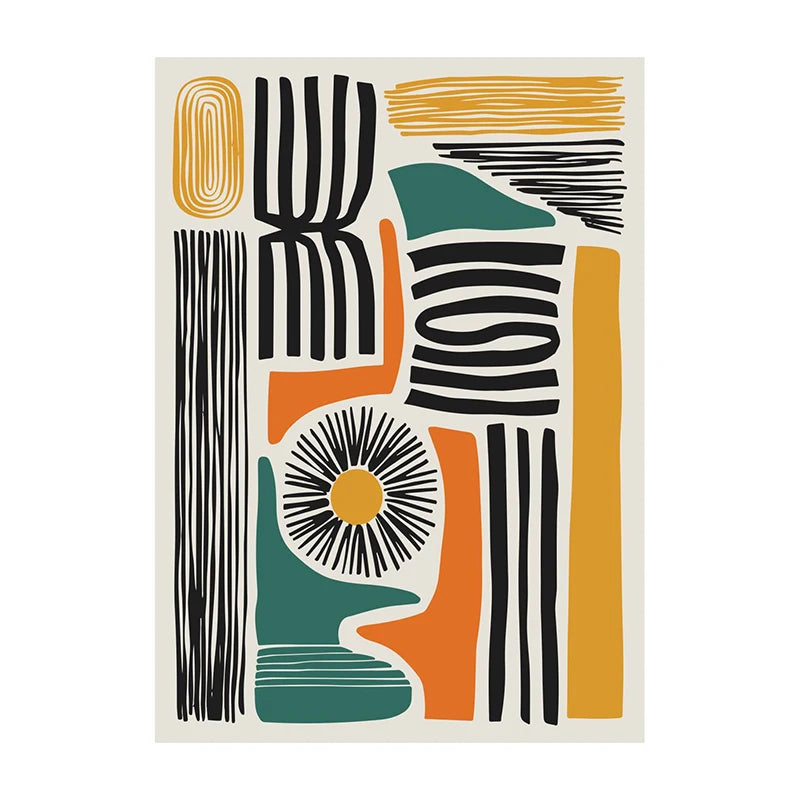 Bold Geometric Minimalist Art Canvas Prints