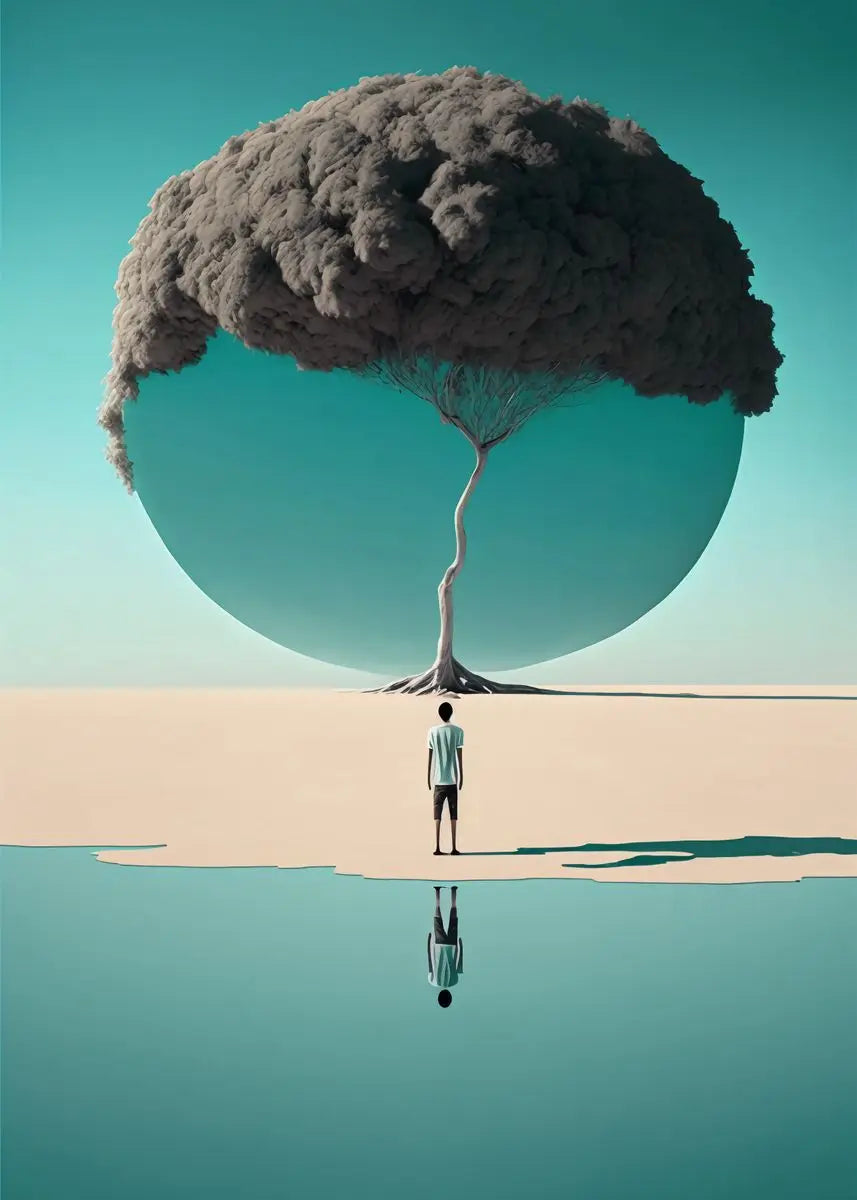 Surreal Modern Art Hi-Contrast Canvas Prints