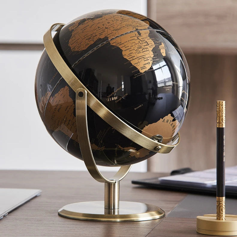 Retro Minimalist World Desk Globe