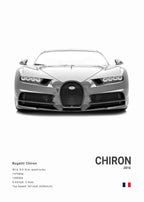 Ettore Bugatti Hypercar Minimalist Canvas Print - Sleek Surprises